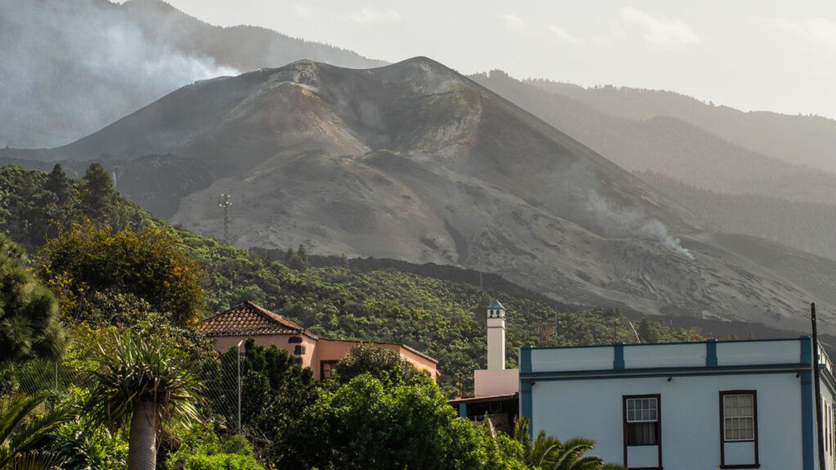 Vista del volcán Cumbre Vieja, el pasado febrero