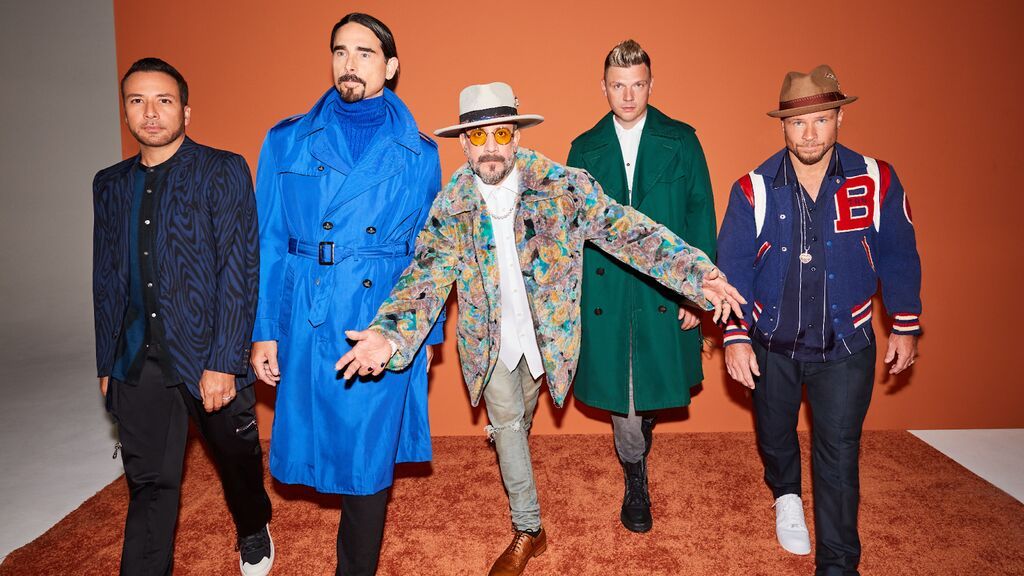 Backstreet Boys en la promoción de su nueva gira europea.