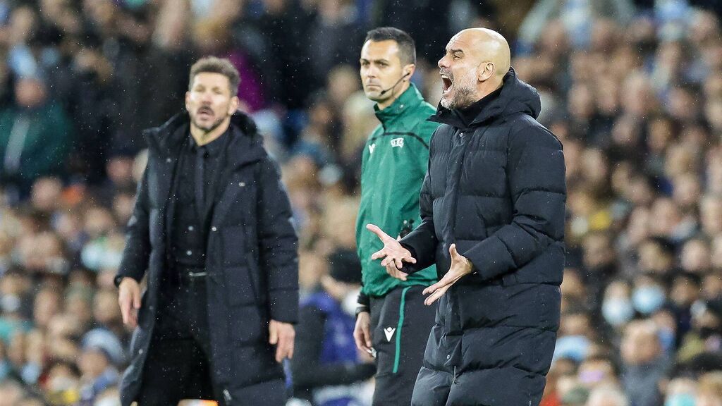 Guardiola ataca a Simeone por el juego del Atlético: "Atacar contra cinco y cinco es muy difícil"