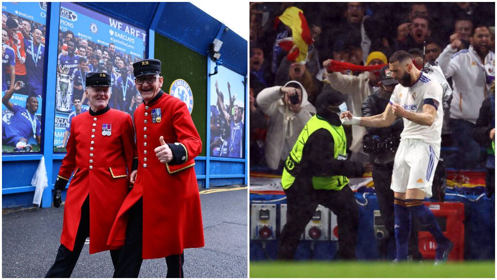 Aficionados del Real Madrid se mofaron de la grada del Chelsea al grito de “Gibraltar es español”