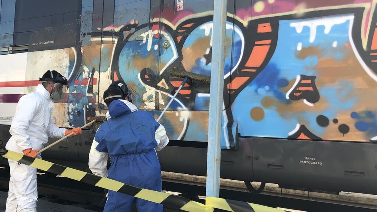 Madrid destinará casi seis millones de euros al año para borrar pintadas en la ciudad Madrid destinará casi seis millones de euros al año para borrar pintadas en la ciudad