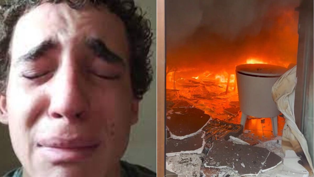 Miguel Herrán llora desesperado mientras se quema su casa: "No me lo puedo creer"