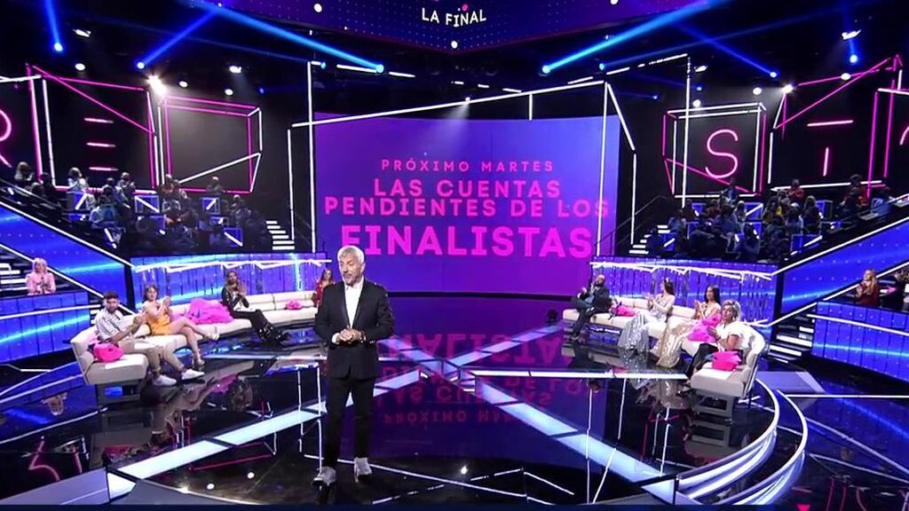 'Las cuentas pendientes de los finalistas', el próximo martes, en Telecinco
