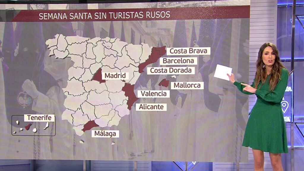 Semana Santa sin turistas rusos: las sanciones por la guerra les impiden viajar a España