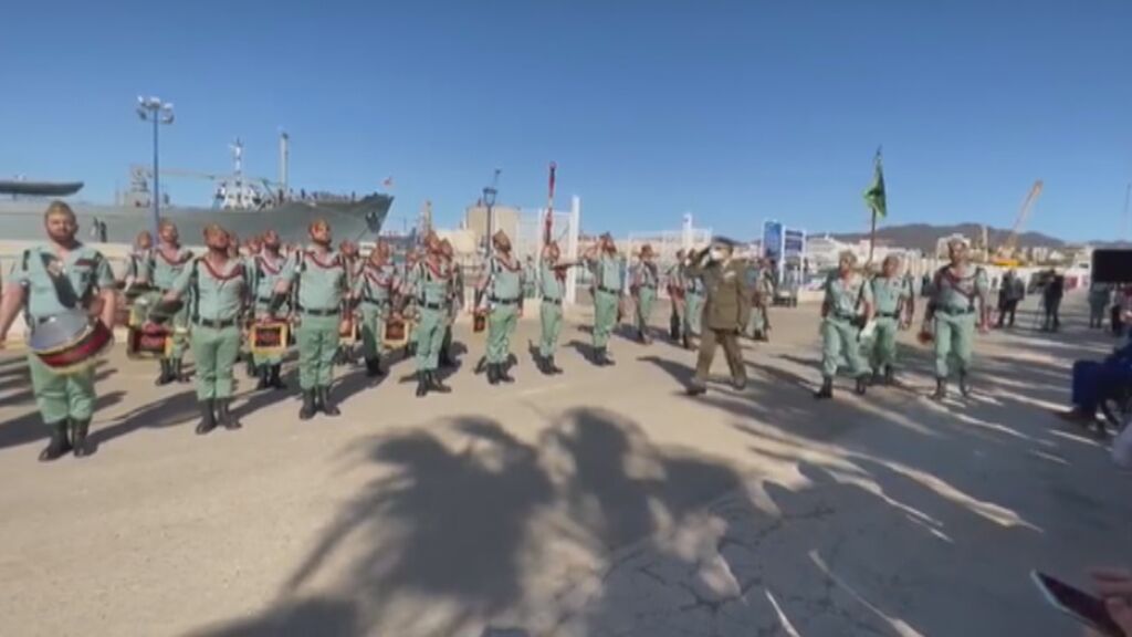 La Legión desembarca en el Puerto de Málaga