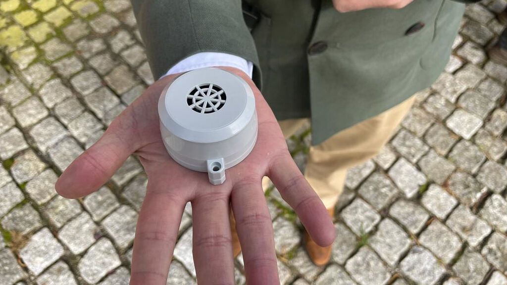 Uno de los dispositivos que se colocarán a lo largo del Camino para realizar el 'conteo'.
