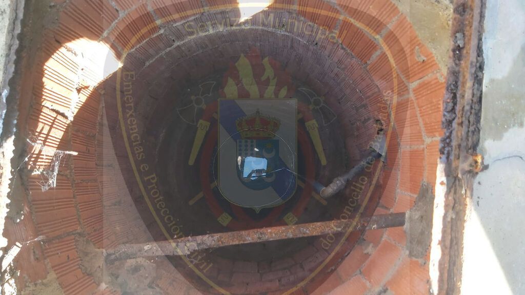Imagen del pozo donde cayó el niño.