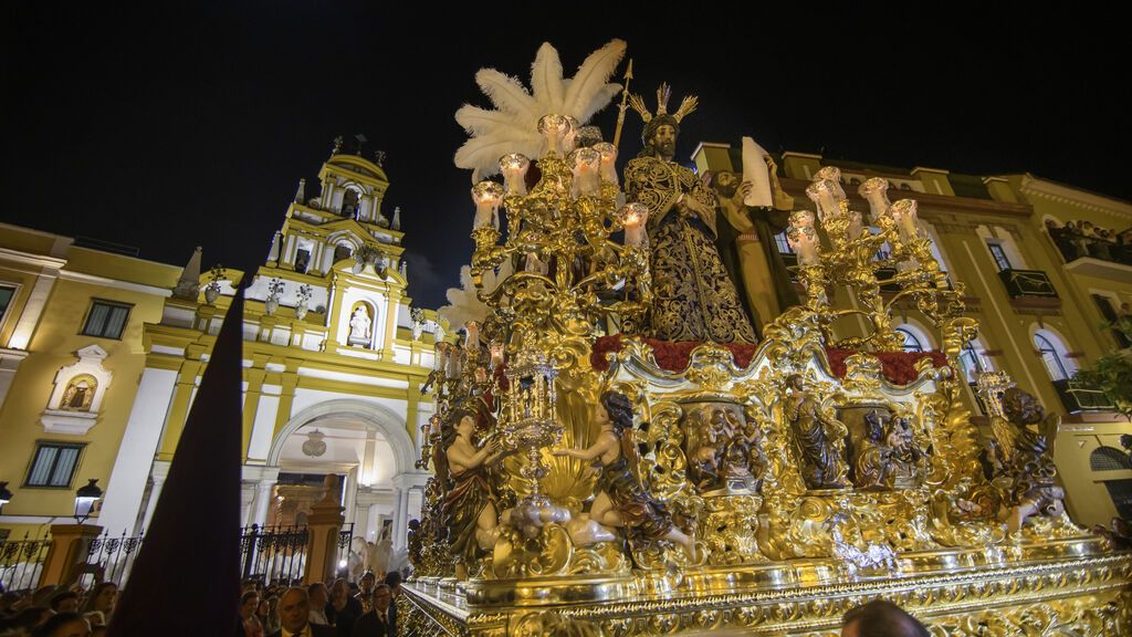 El paso de Jesús de la Sentencia de la Hermandad de la Macarena (Sevilla)