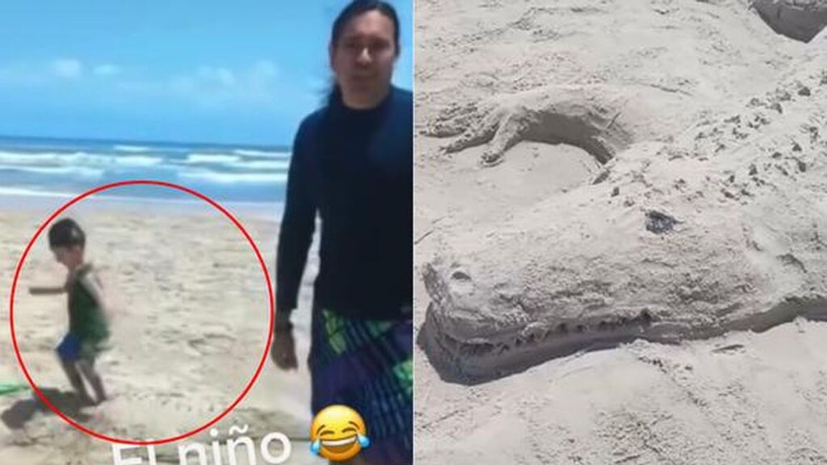 Un artista mexicano muestra su obra de arena mientras un niño la destroza: el vídeo en TikTok se hace viral