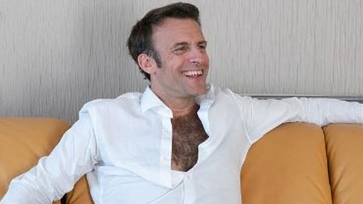 Emmanuel Macron, de la sudadera al "pecho lobo", ¿nueva estrategia para ganar las elecciones?