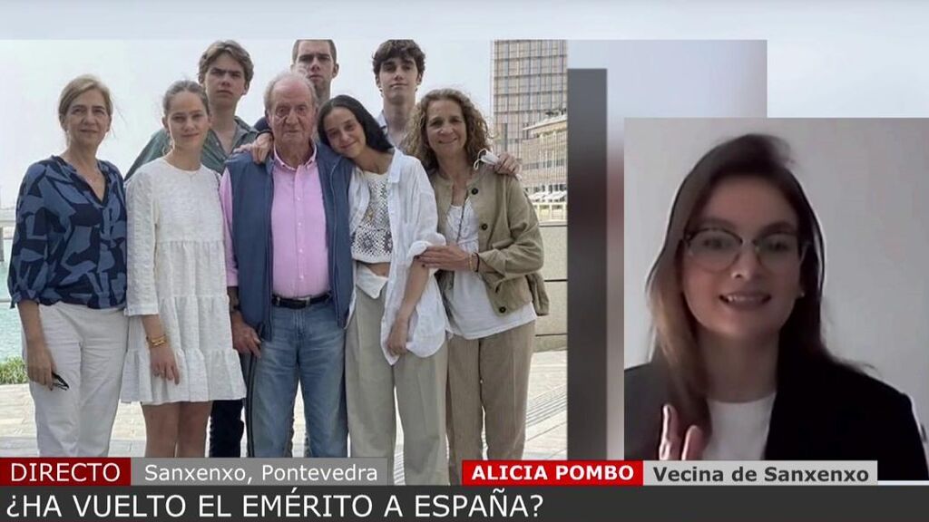 Una vecina de Sanxenxo asegura que el rey Juan Carlos I está allí