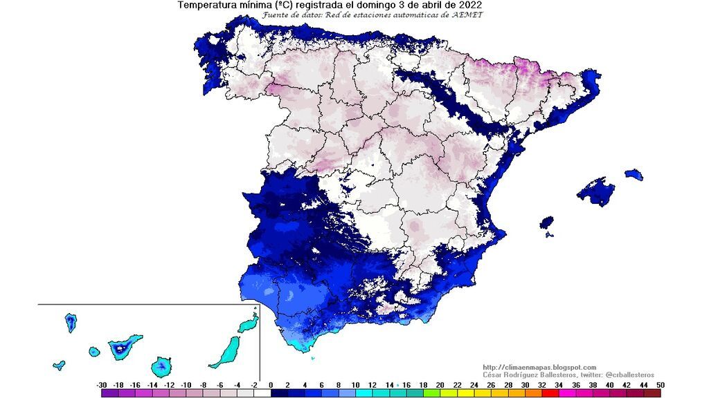 minimas 3 abril 2022