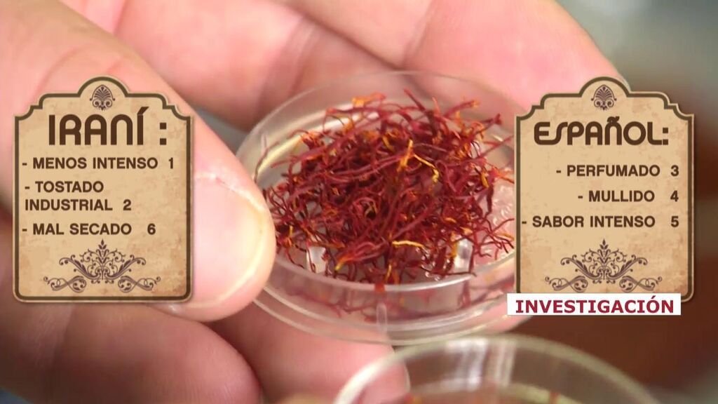 El fraude del azafrán iraní: cómo diferenciarlo del español