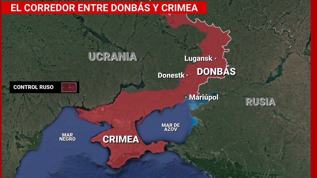El corredor entre el Donbás y Crimea