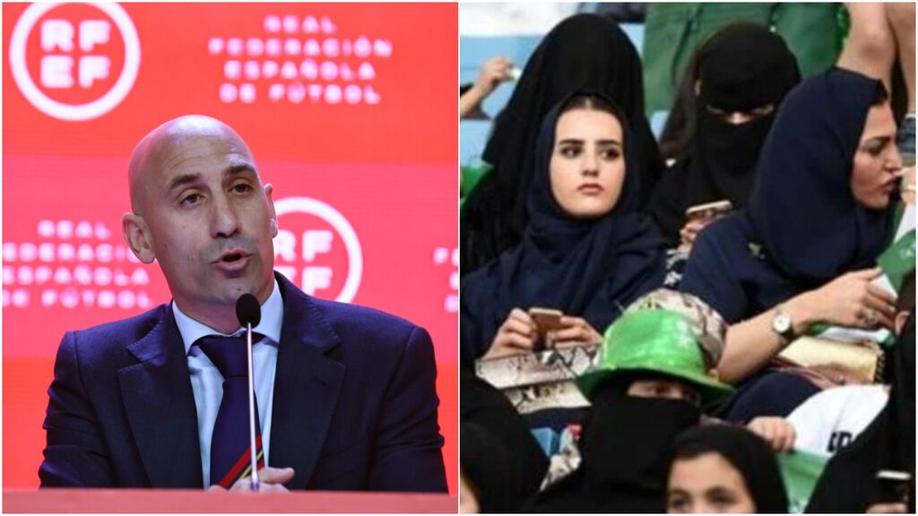 Luis Rubiales: "Antes ir nosotros no había ni cuartos de baño para las mujeres en los estadios de Arabia Saudí"