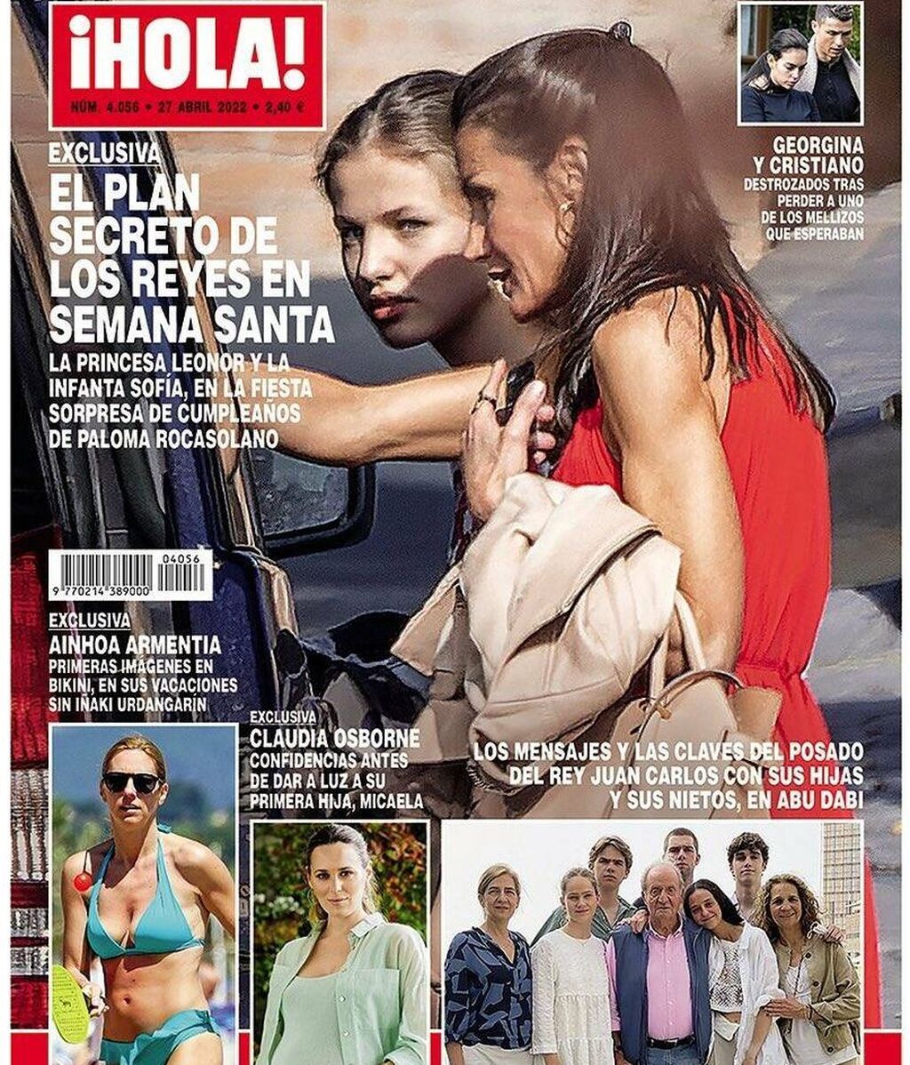 La princesa Leonor, con la reina Letizia, en ¡Hola!