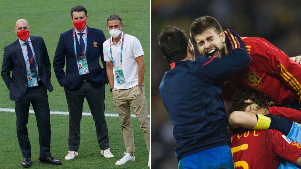 Piqué pidió a Rubiales ir a los Juegos de Tokio con España: "Me la tienes que hacer, eh, Rubi" Piqué pidió a Rubiales ir a los Juegos de Tokio con España: "Me la tienes que hacer, eh, Rubi"