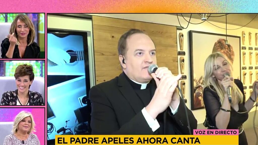El padre Apeles demuestra su nueva faceta: debuta como cantante y nos interpreta un bolero en directo