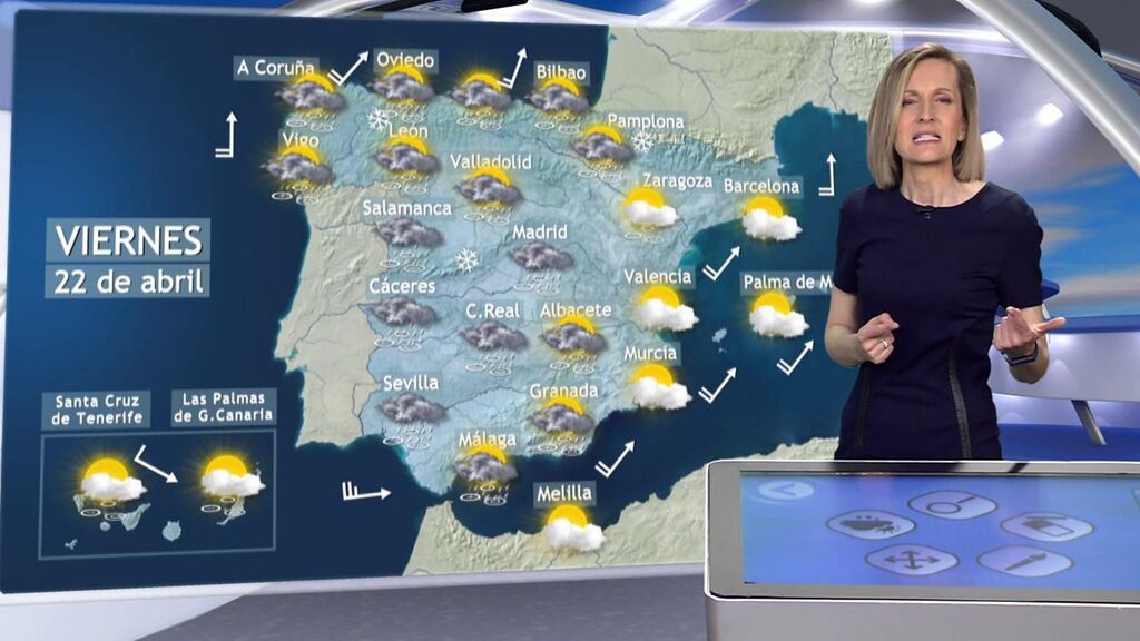 Cambio de tiempo el viernes: lloverá todo el día en zonas de España por una profunda borrasca