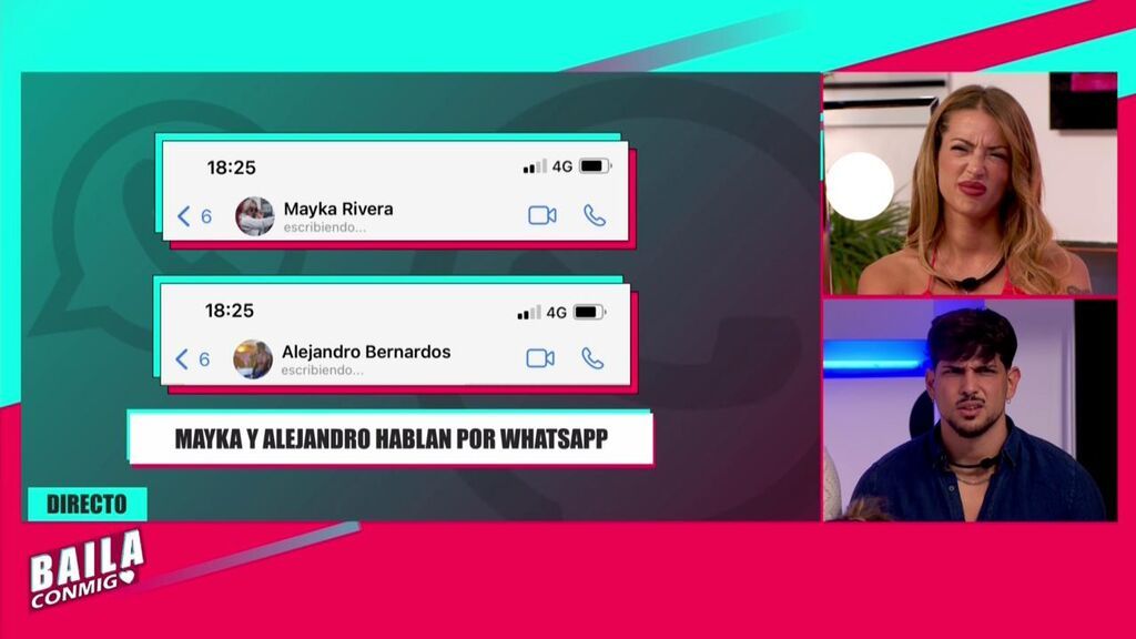 La pillada de 'Baila conmigo' a Mayka: así aprovechó un despiste del programa para hablar con Alejandro