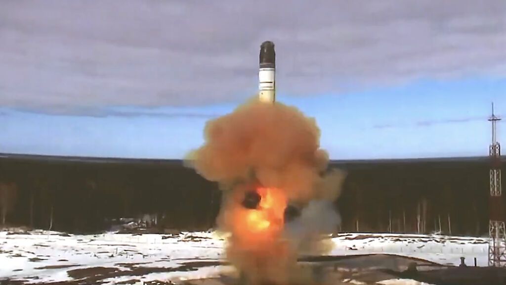 Rusia prueba con éxito el Satán II, su nuevo misil balístico intercontinental con capacidad de llegar a EEUU