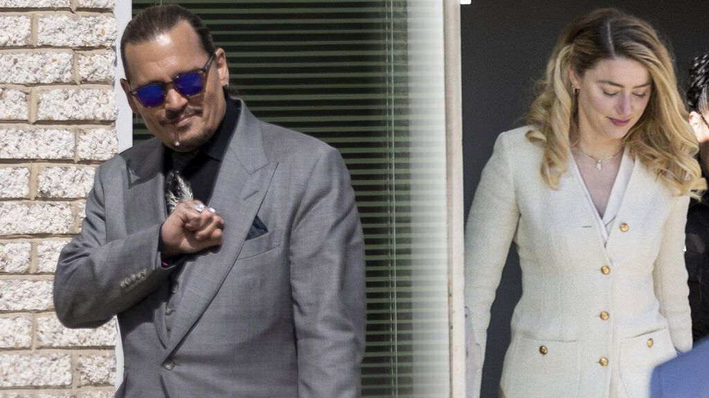 Amber Heard y Johnny Depp llegaban por separado al juicio que les enfrenta