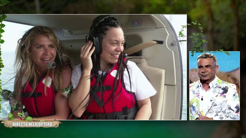 Ainhoa Cantalapiedra salta del helicóptero