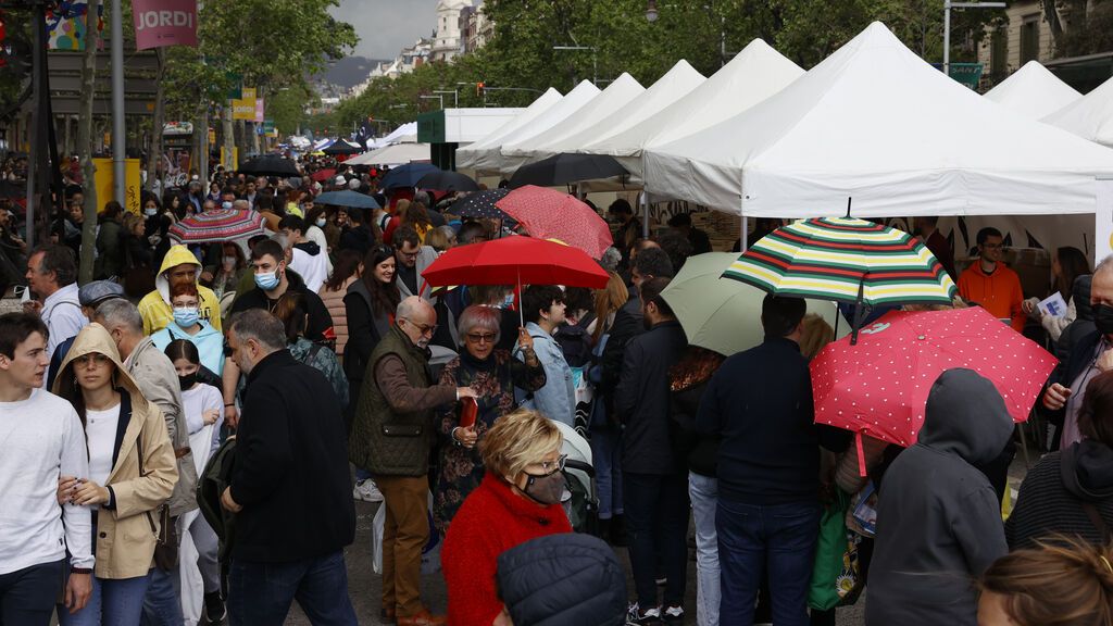Celebración de Sant Jordi en Barcelona
