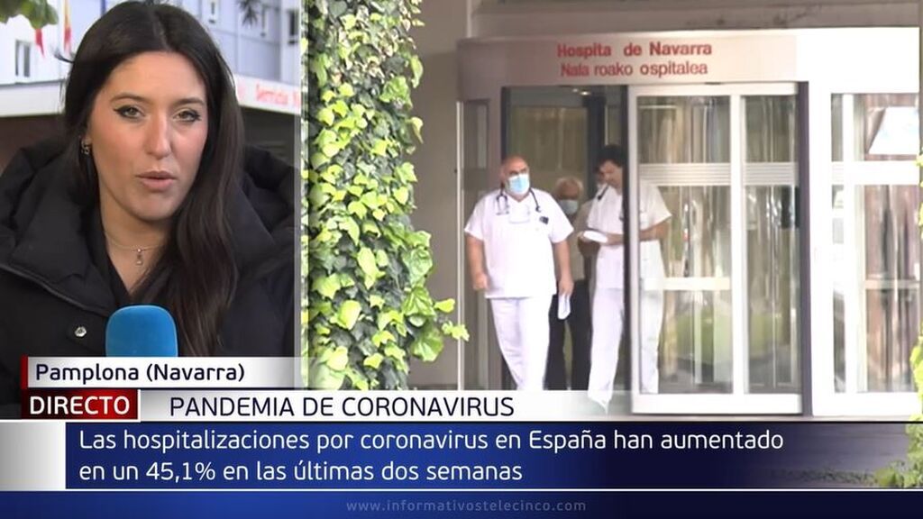 Aumentan en un 45,1% los hospitalizados por covid en toda España