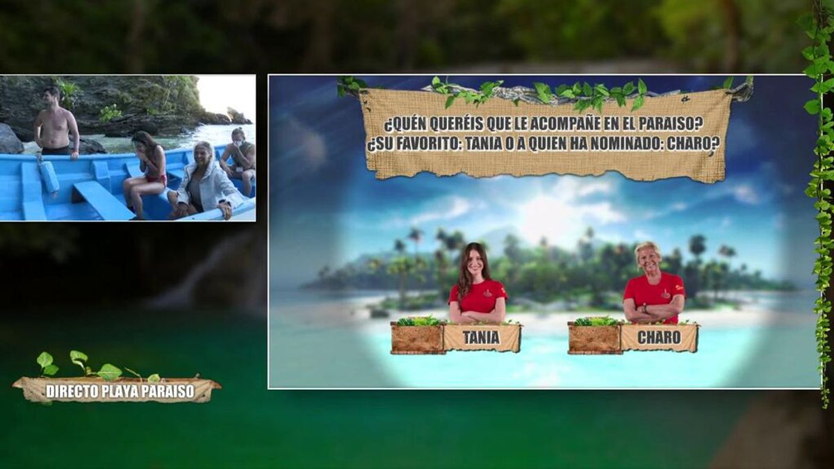 La audiencia decide a través de la web que Tania acompañe a Alejandro en Playa Paraíso