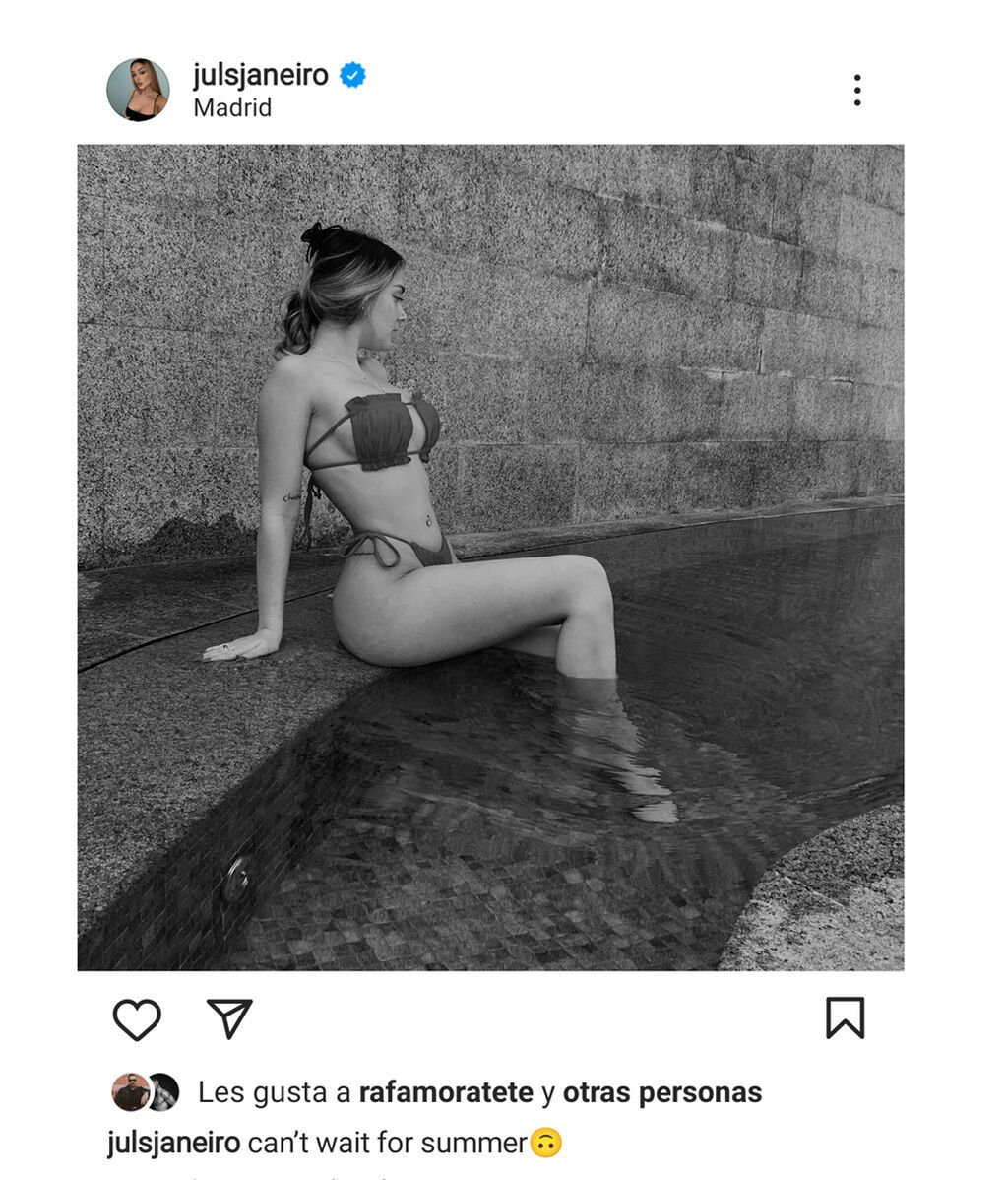 El último posado en bikini de Julia Janeiro que ha dejado a todos impresionados