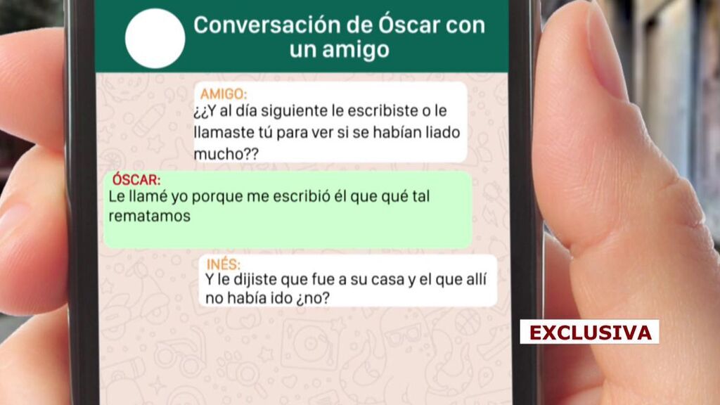 Los mensajes en exclusiva entre Óscar, principal sospechoso del crimen de Esther López, y un amigo