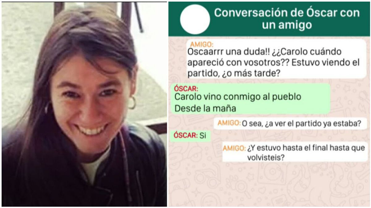 Los amigos de Esther López preguntaron a Óscar por WhatsApp horas después de su desaparición