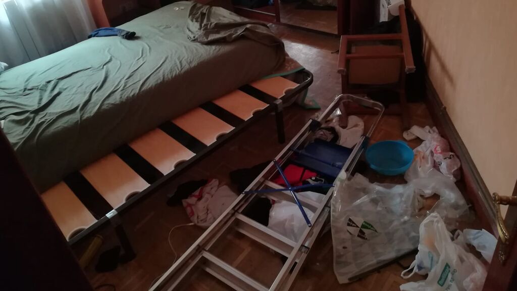 Estado en el que ha quedado otra de las habitaciones.