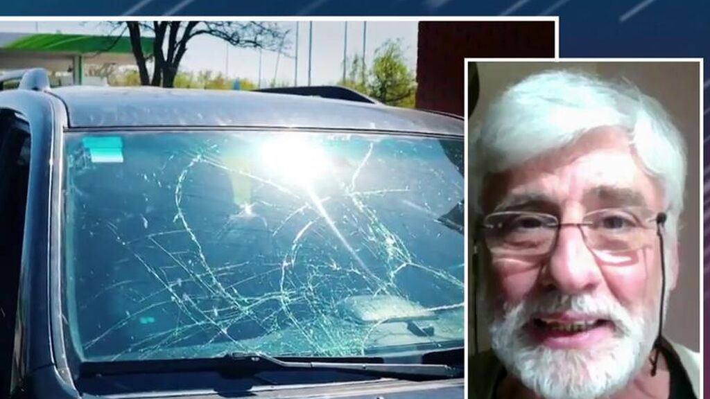 Un proyectil destroza el vehículo de Fran Sevilla