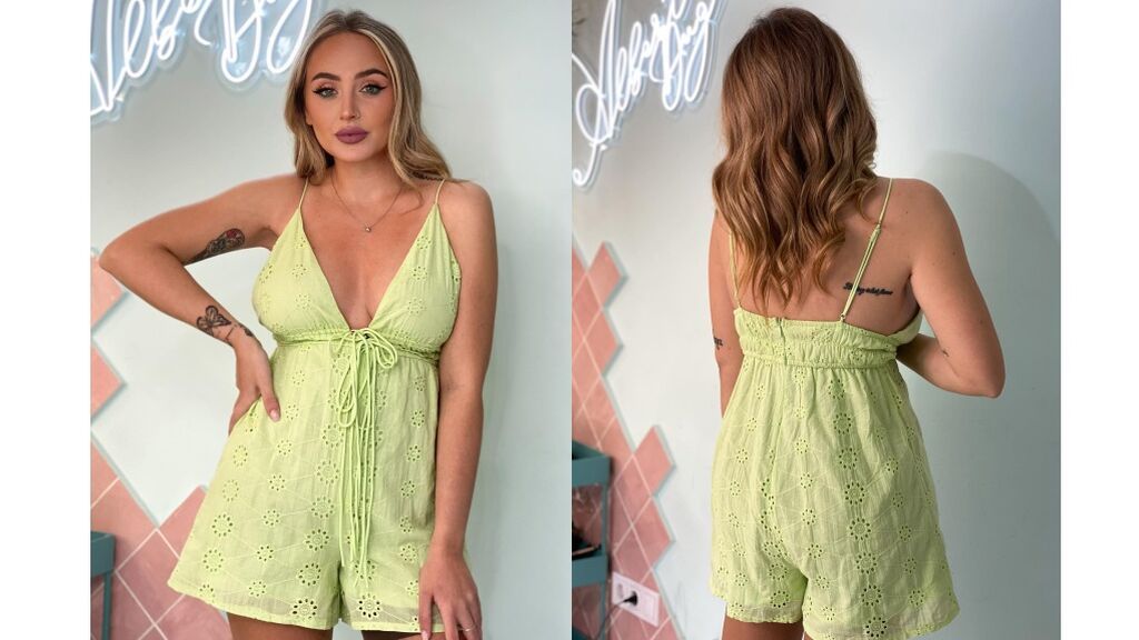 rocio flores mono verde