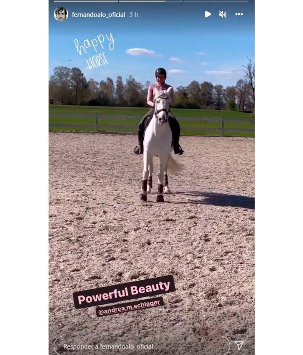 Fernando Alonso y Andrea Schlager, nueva pareja