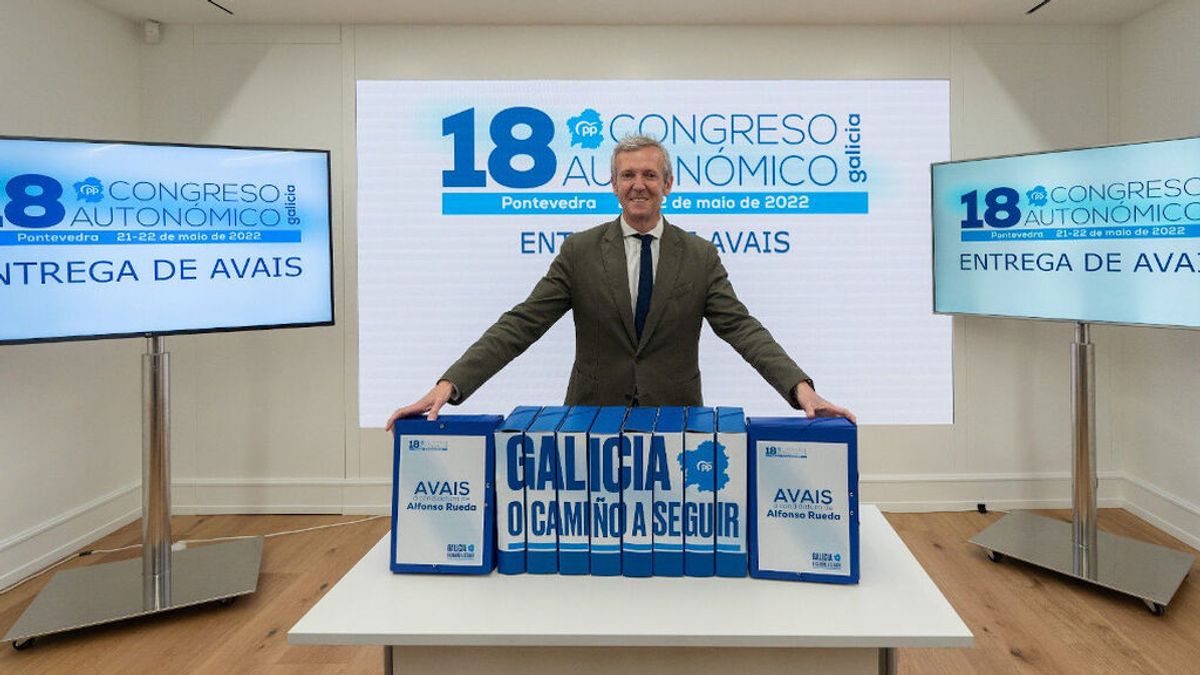 Alfonso Rueda entrega más de 7.000 avales para presidir el PPdG