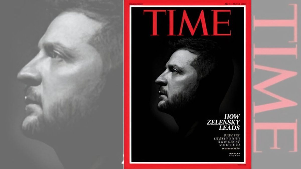 El presidente Zelenski, portada de la revista Time El presidente Zelenski, portada de la revista Time