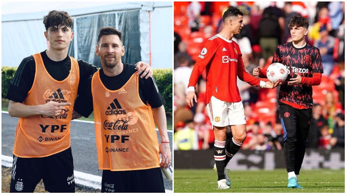 Alejandro Garnacho llama GOAT a Messi y después le ‘traiciona’ por Cristiano