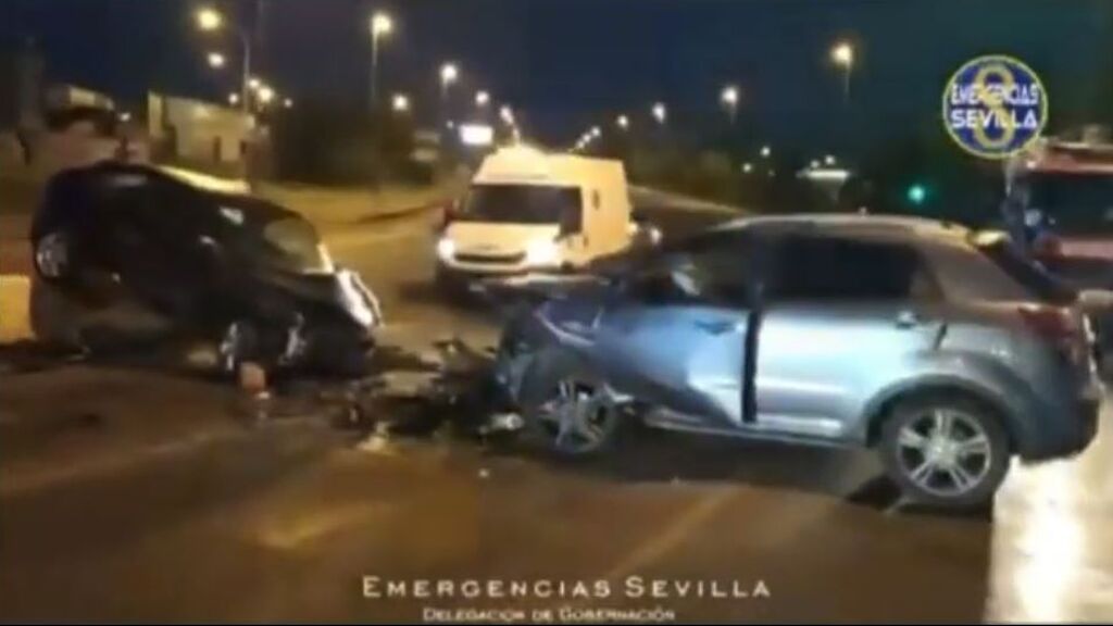 Un conductor en estado ebrio causa un accidente con cuatro heridos en Sevilla