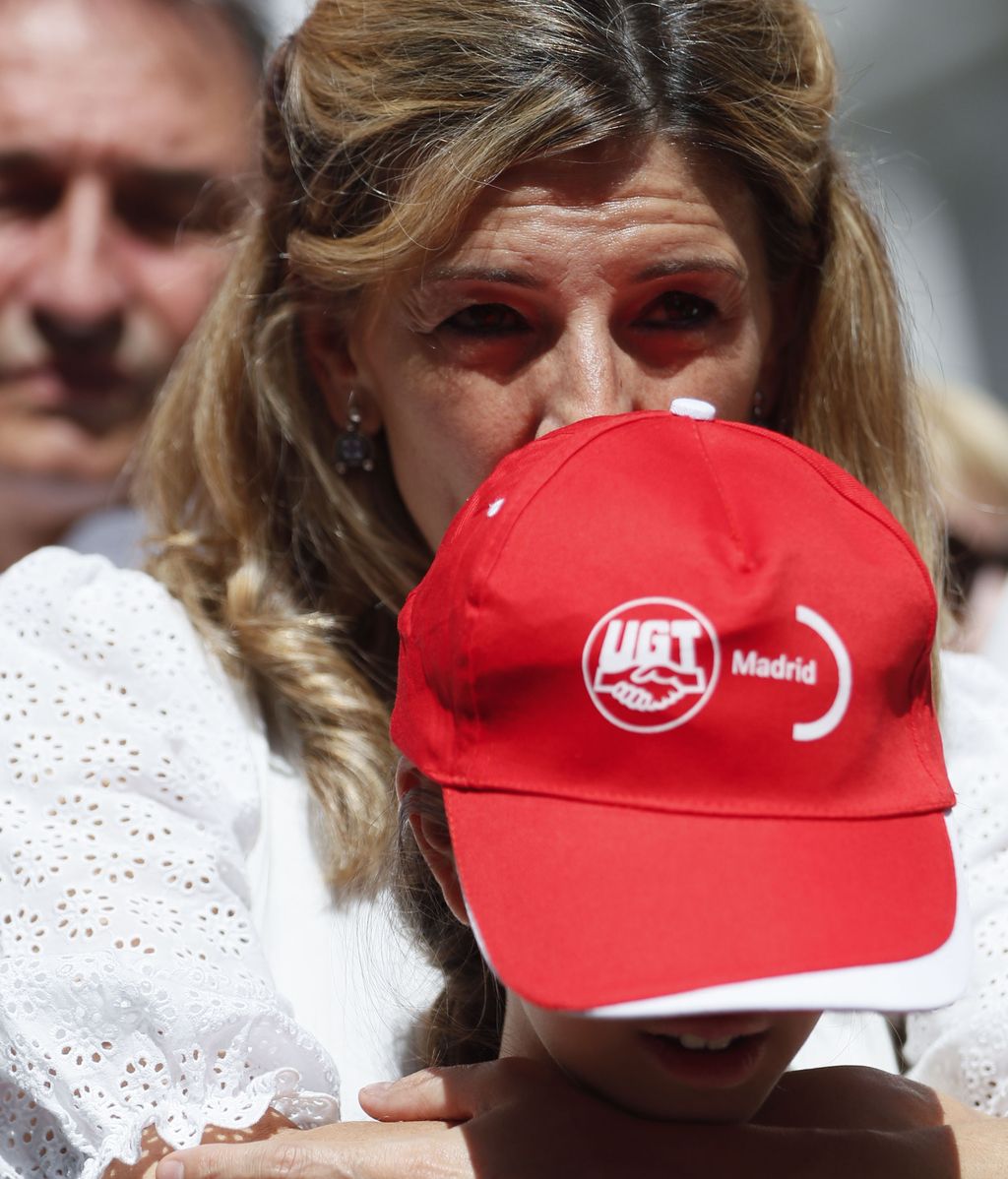 Arranca la manifestación del 1 de Mayo para pedir mejoras salariales, en imágenes