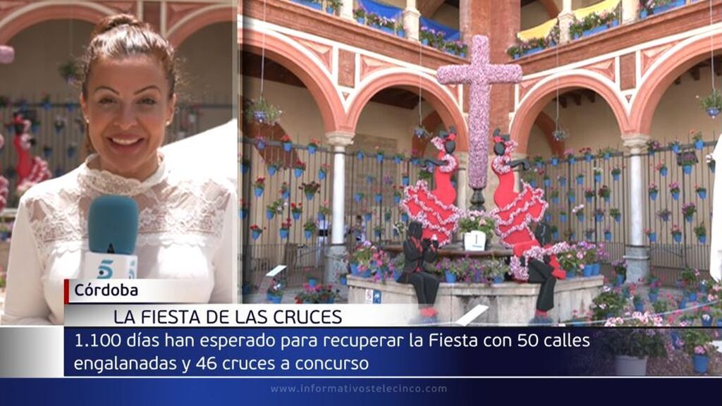 Córdoba celebra las Cruces de Mayo 1.100 días después: la flor, gran protagonista de la fiesta