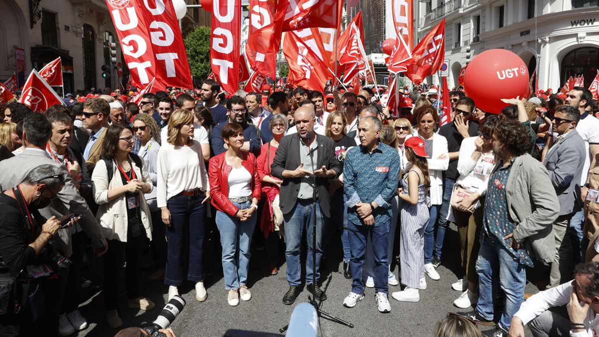 Arranca la manifestación del 1 de mayo con la subida de salarios como principal reivindicación Arranca la manifestación del 1 de mayo con la subida de salarios como principal reivindicación