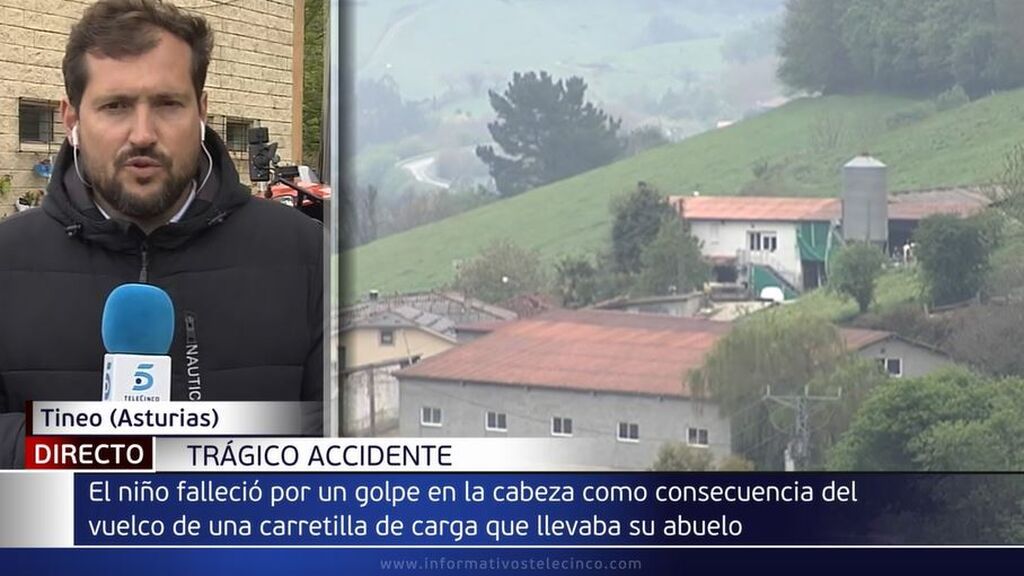 Un niño de 2 años muere al volcar el tractor que conducía su abuelo en Asturias