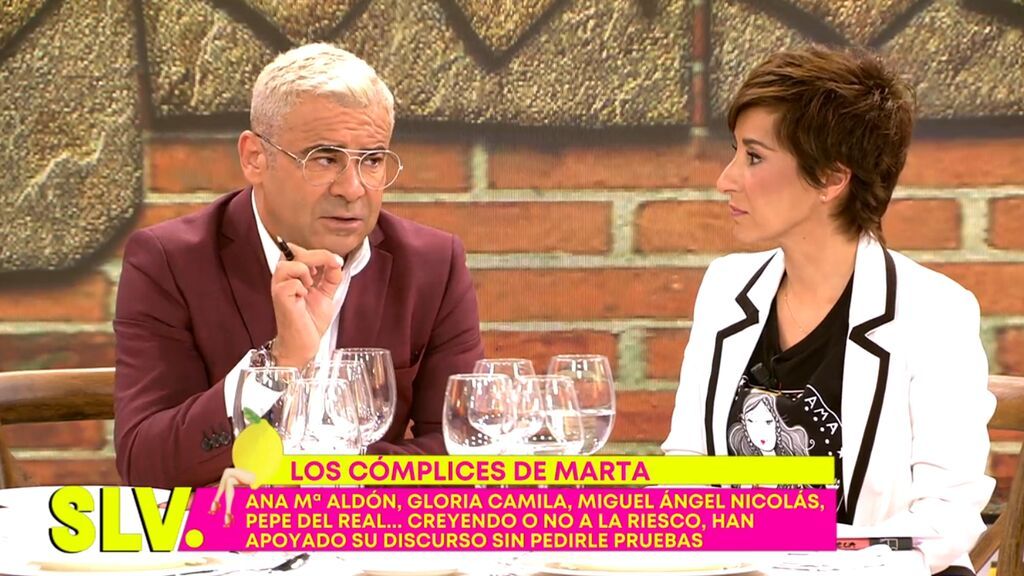 Jorge Javier reacciona a las declaraciones de los cómplices de Marta Riesco.