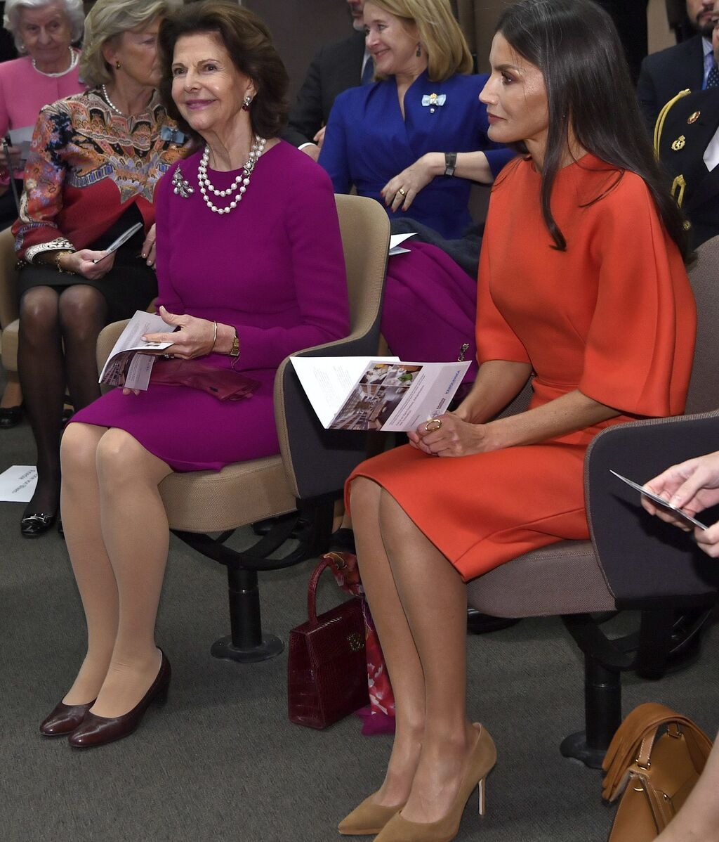 La reina Letizia, en su viaje a Suecia