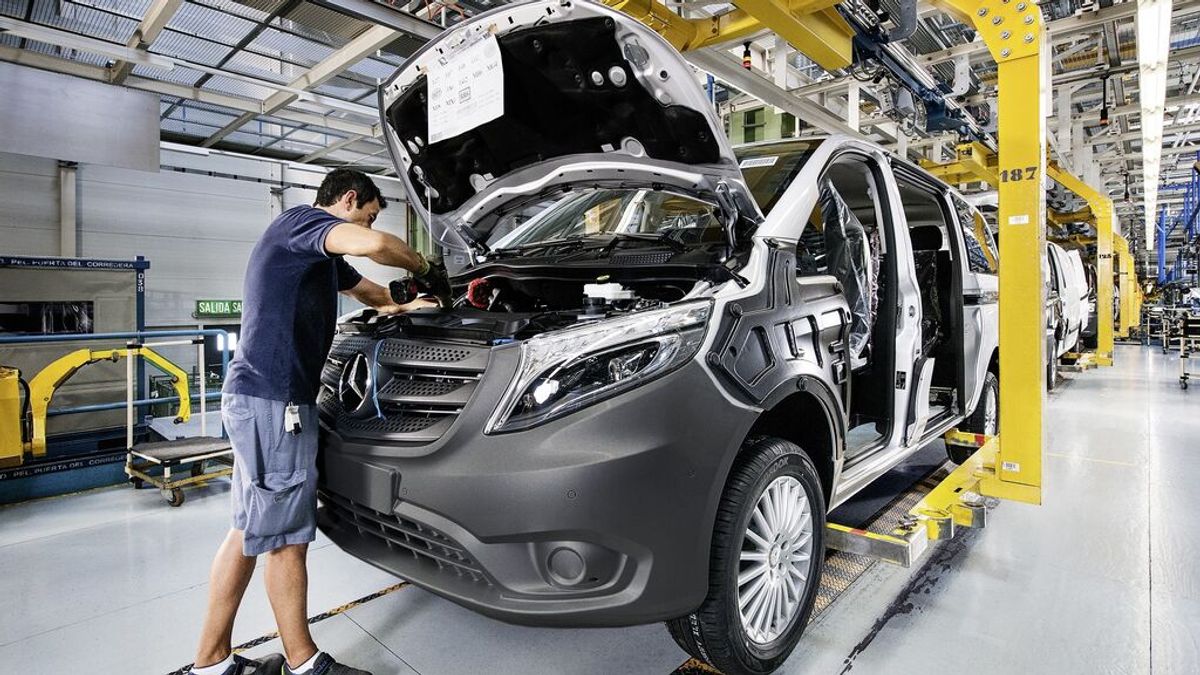Producción del Mercedes-Benz Vito en la planta de Mercedes-Benz en Vitoria