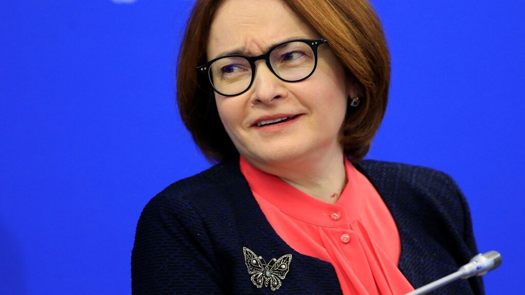 Los broches de Elvira Nabiullina, banquera rusa
