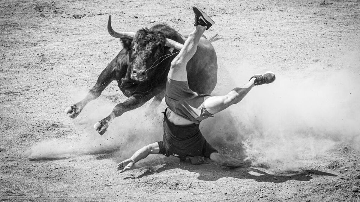 Tres instantáneas de bous al carrer coronan a  Manolo Navarro como el mejor fotógrafo de Europa